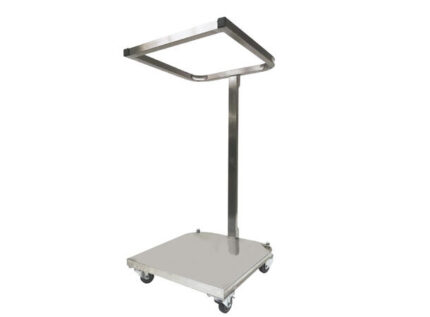 Søppelstativ på hjul tilpasset standard 100 liter søppelsekk