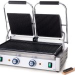 Pressgrill, dobbel Rillet topp og bunn