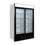 Kjøleskap 1079 liter med 2 glasskyvedører