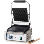 Pressgrill, enkel Rillet topp og glatt bunn