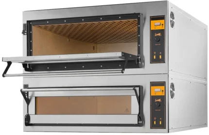 Herteovn/Bakeovn/Pizzaovn Kapasitet: 2 stk bakebrett 60x40cm.