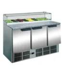 Saladette med glassoverbygg Kapasitet 4 GN Varenr:100020175