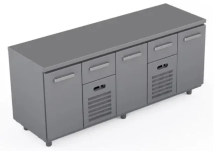 Kjølebenk 200 cm Med 2 x skuffer og 3 dører Varenr:100021318