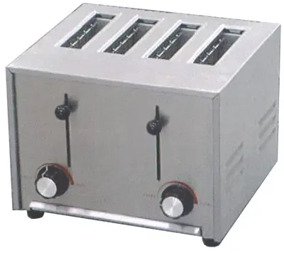 Toaster for 4 skiver BxDxH: 30 x 33 x 22 cm Varenr:90005067