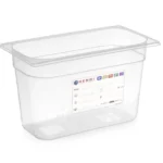 HACCP kantine 1/4 GN, transparent 200 mm Varenr:880357