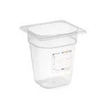 HACCP kantine 1/6 GN, transparent 200 mm Varenr:880456