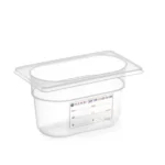 HACCP kantine 1/9 GN, transparent 100 mm Varenr:880555